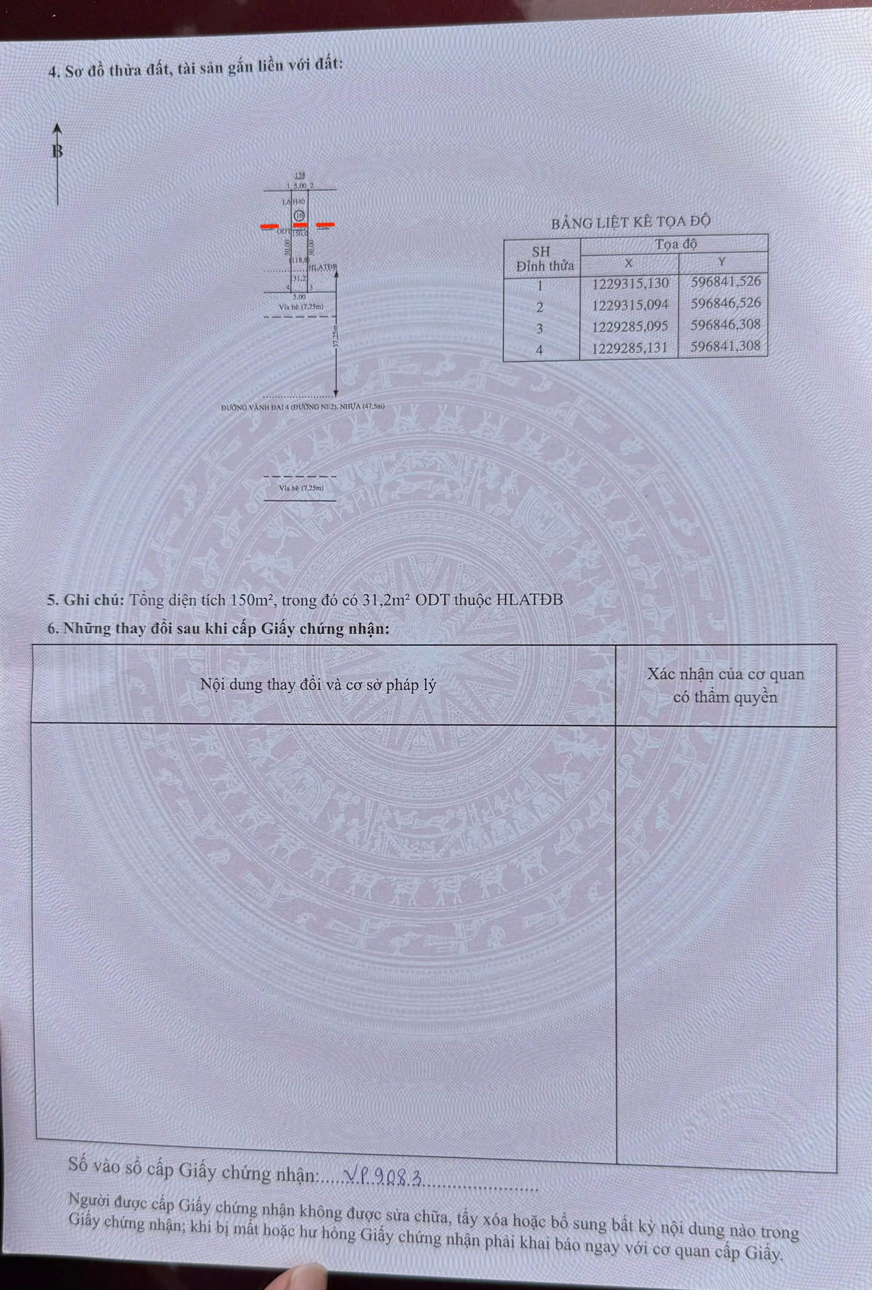 Chính chủ bán gấp lô đất mặt tiền vành đai 4 - Bình Dương (cũ) nay thuộc Tp Hồ Chí Minh.